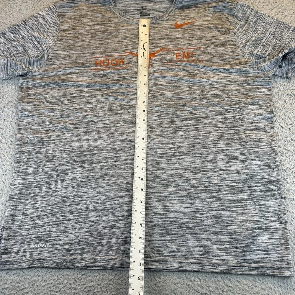 Nike Texas Longhorns Shirt Mens Xxl‎  Gray Football Gym Dri-Fit Hook Em